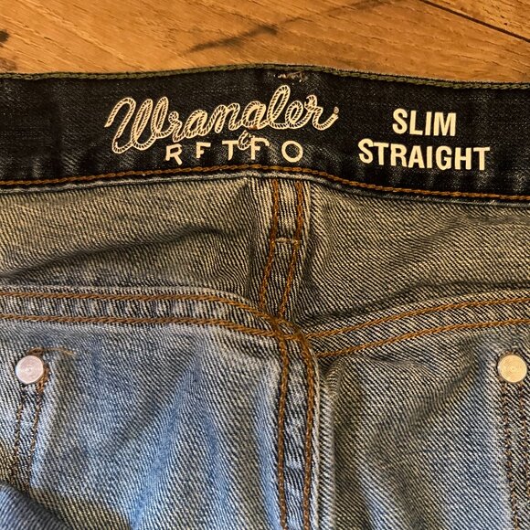Wrangler Men's Retro Slim Fit Straight Leg Jeans 36x30 - Picture 5 of 7